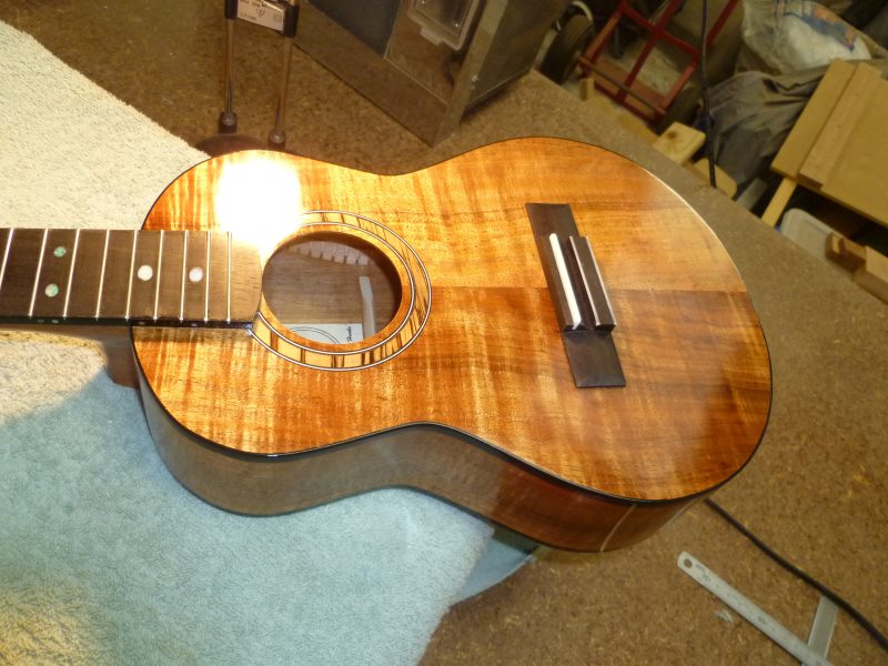 Danish Oil Guitar Finish Applied